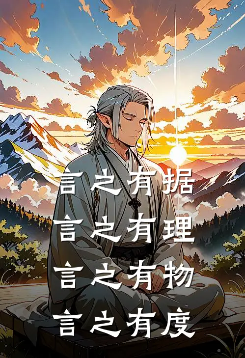 言之有据,言之有理,言之有物,言之有度