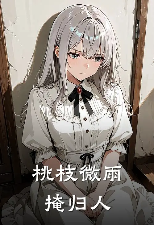 桃枝微雨掩归人